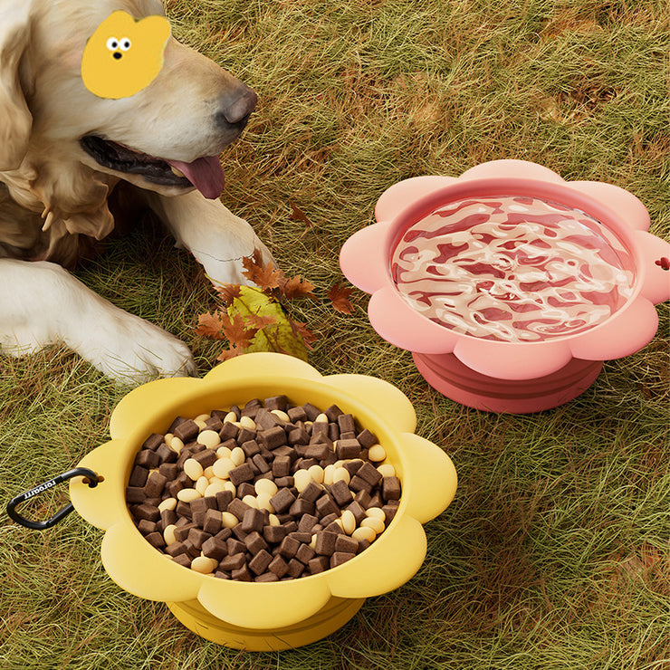 Dog Collapsible Bowl Folding Silicone
