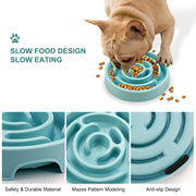 Silicone Dog Puzzle Feeder Bowl
